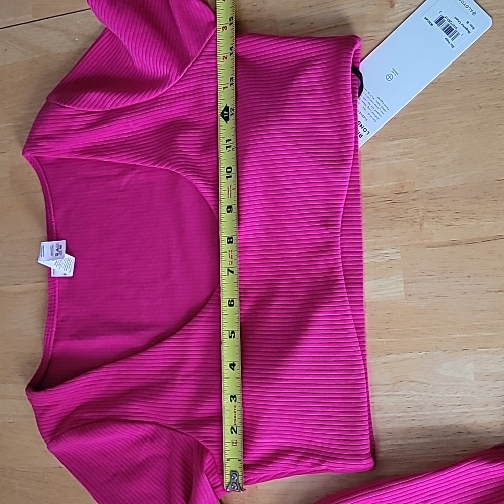 Alo Yoga Ribbed Defined Long Sleeve Bra - Picture 8 of 9